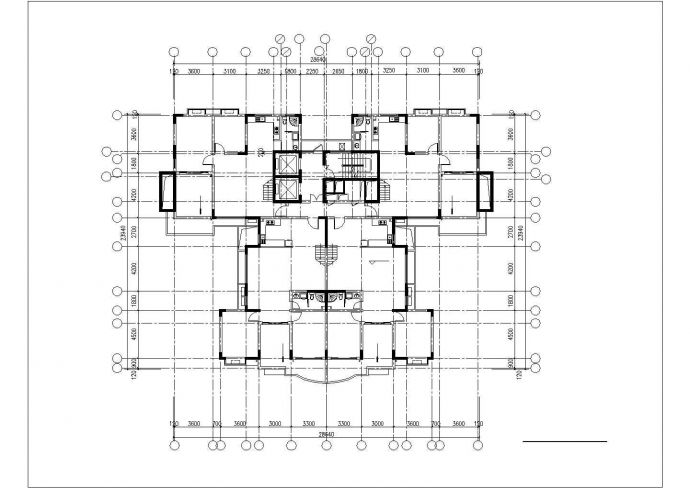 【最新】某地区经济中心大厦建筑设计CAD图纸_图1
