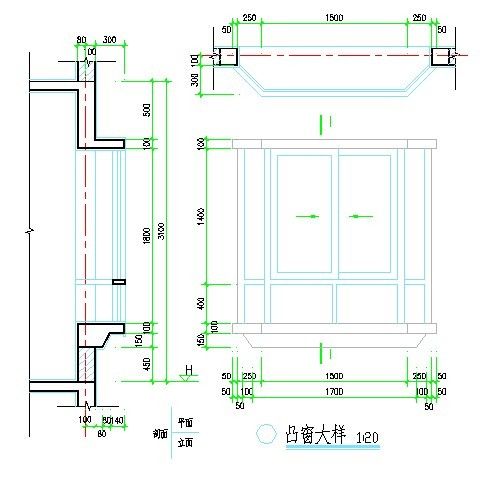 建筑节点详图女儿墙，楼梯，公卫，窗户等-图一