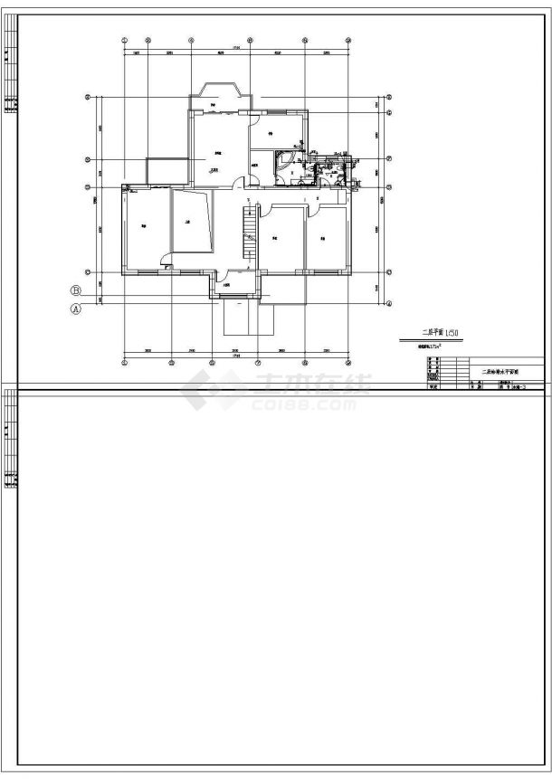 某地区2层213平米别墅给排水施工图（含设计说明）-图二