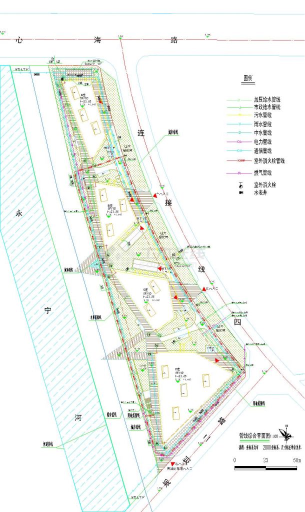 金星雨桐网络直播基地新建工程--给排水-图一