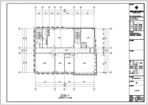 电梯产业园综合服务中心研发楼建筑施工图-图二