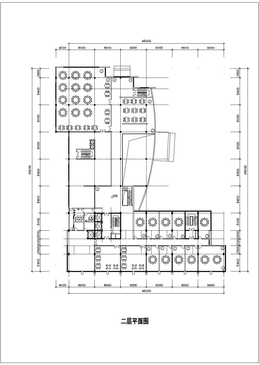 衢州市新丰路某21层商务大酒店全套平面设计CAD图纸 （含地下层）