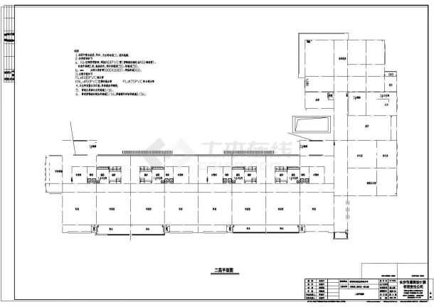 3200平米3层框架结构幼儿园建筑设计CAD施工图-图二