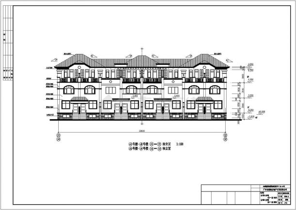 某地独栋豪华别墅建筑设计CAD平面布置图-图二