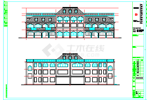 江西某星洲湾小区三层幼儿园建筑设计施工图（含设计说明）-图二