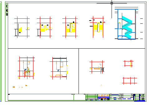 9700平米3层框架结构幼儿园教学楼建筑设计CAD施工图_图1
