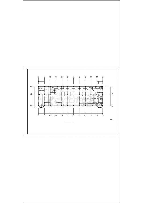 长39.6米 宽11.7米 6层框架银行综合楼结构施工图-图二