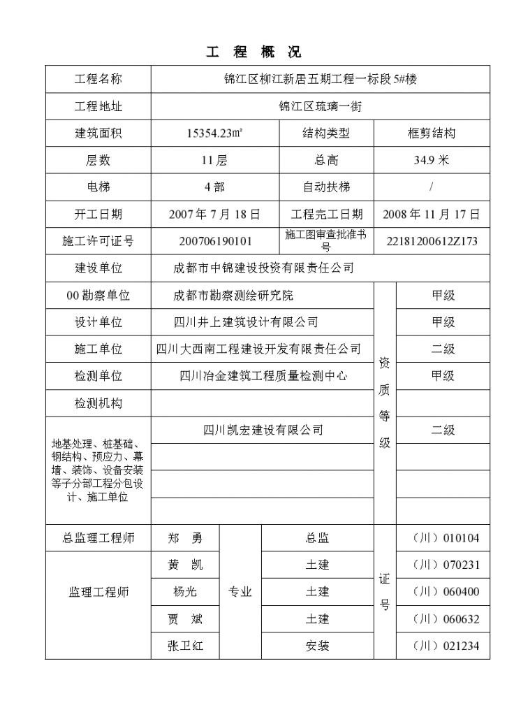 某小区工程单位质量评估报告-图二