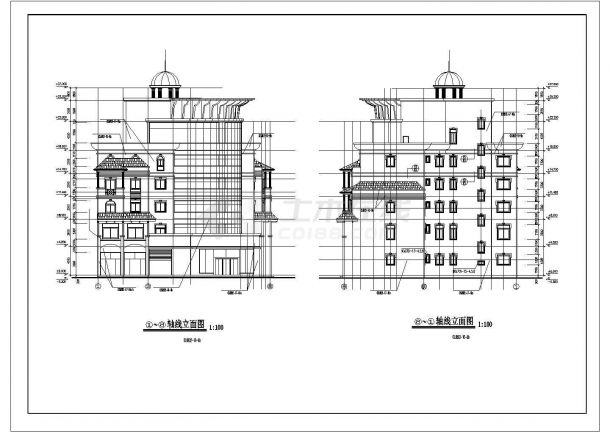 滨江新区新桥村小区会所建筑设计详细施工图-图二