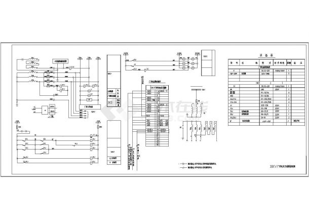 某10KV厂用电压互感器接线图CAD设计-图一