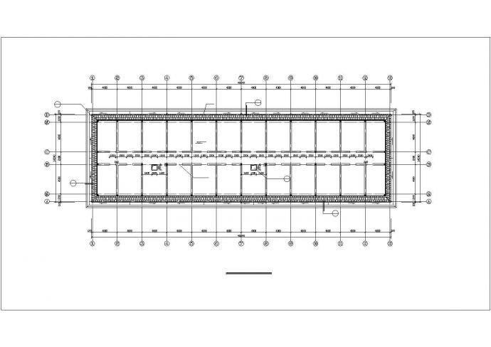 某工厂2400平米五层砖混结构职工宿舍楼建筑设计CAD图纸（含阁楼）_图1