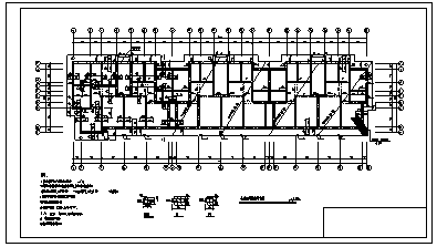 某七层砖砌体结构住宅结构施工cad图（含一层地下室）-图一