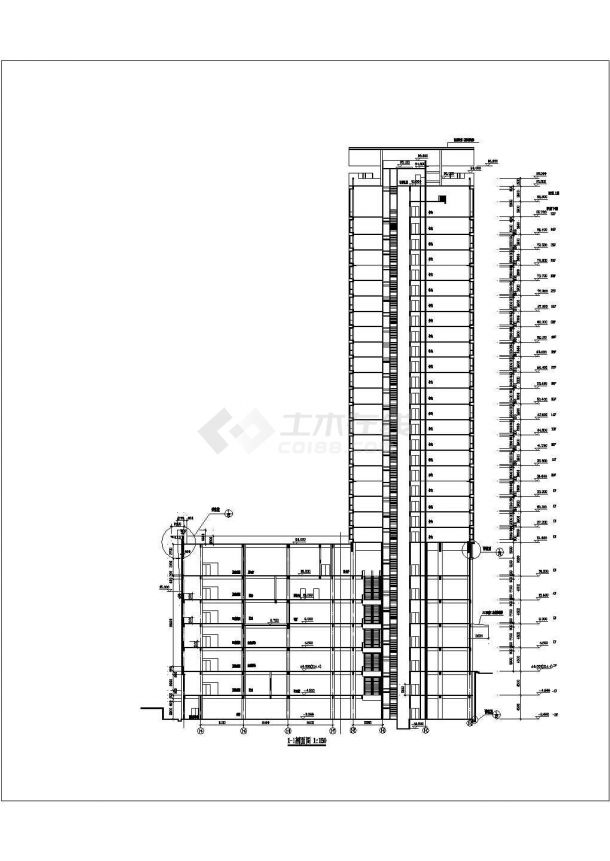 2.4万平米27+2层剪力墙结构住宅楼全套平立面设计CAD图纸-图一