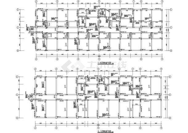山东某房地产公司框架结构综合楼结构设计施工图-图二