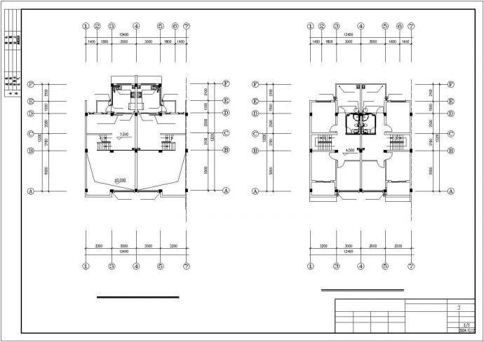 某3层别墅给排水CAD图_给排水设计_图1