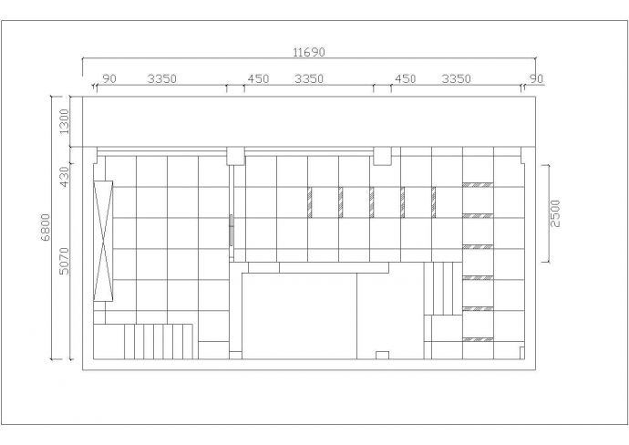合肥市某度假区1100平米3层框混结构休闲旅馆平立剖面设计CAD图纸_图1