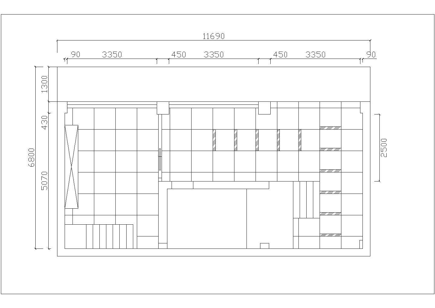 合肥市某度假区1100平米3层框混结构休闲旅馆平立剖面设计CAD图纸