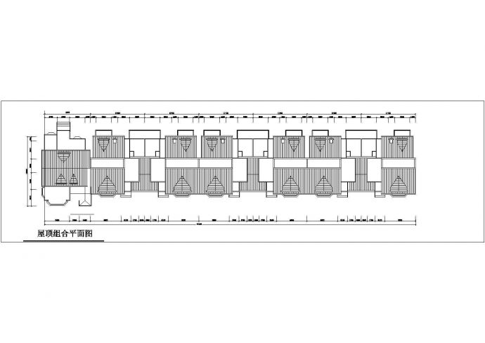 某小区3750平米4层砖混结构组合式住宅楼平立剖面设计CAD图纸_图1