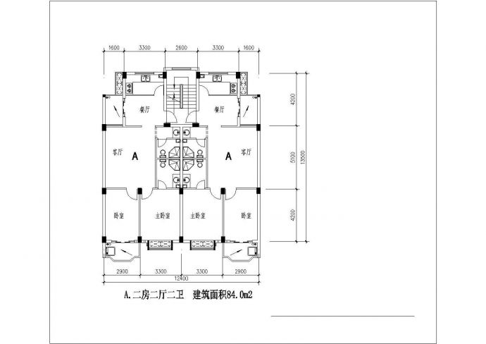昆山市桥山湖元小区经典热门的平面户型设计CAD图纸（19张）_图1