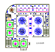 装修图-餐厅[宴会厅 包间]设计cad施工图纸-图二