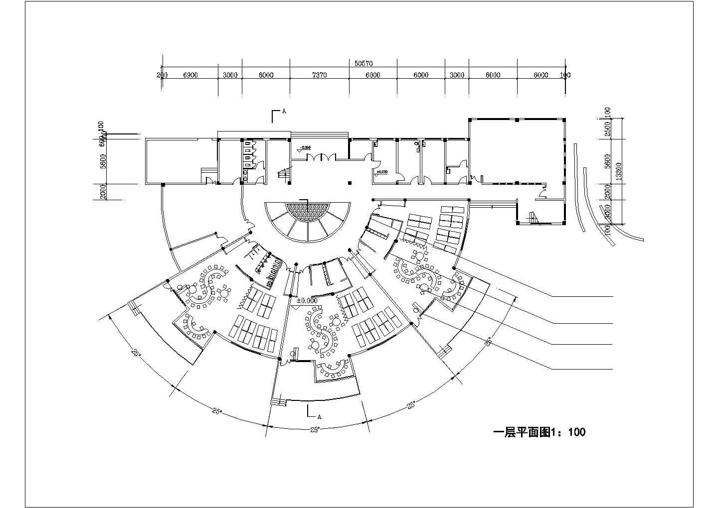 苏州某社区1820平米2层混合结构私立幼儿园平立剖面设计CAD图纸