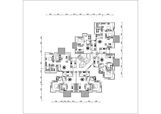 慈溪市橙和家园小区经典热门户型设计CAD图纸（共11张）-图二