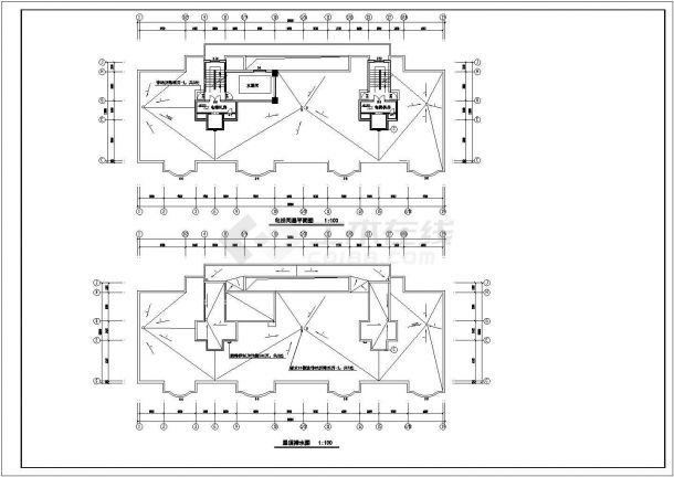 某现代化小区8100平米11层框架结构住宅楼全套建筑设计CAD图纸-图一