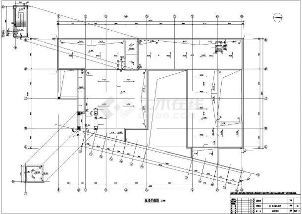 [河北省]某二层商业会所建筑施工图（节能型）-图一