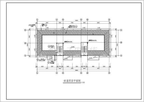 南京市沁阳花园小区1600平米五层砖混结构住宅楼建筑设计CAD图纸-图一