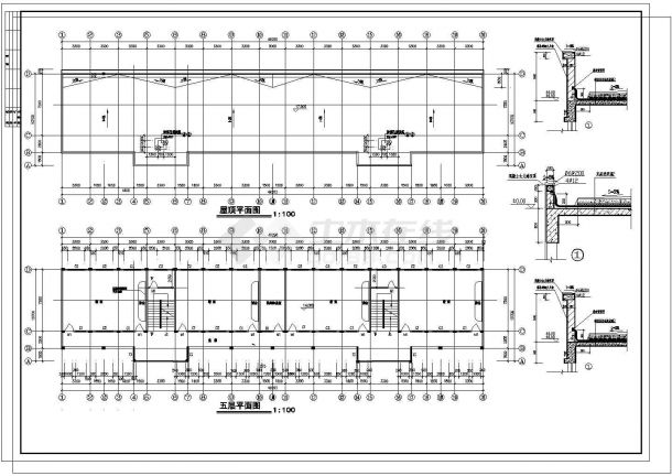 某市某高级中学建筑方案图-图一