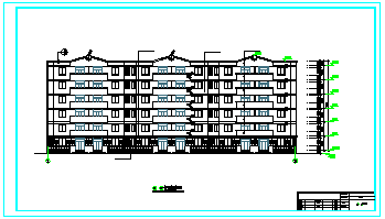 [肥东]某六层住宅楼建筑cad设计施工图_图1