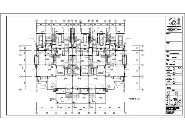 某地别墅5户4号楼给排水设计CAD图纸-图二