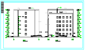 [陕西]5层现代风格市级附属医院肝病治疗中心建筑cad设计施工图-图一
