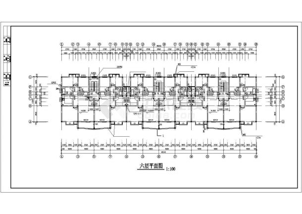宁波市某工厂家属院3800平米七层砖混结构住宅楼全套建筑设计CAD图纸-图二