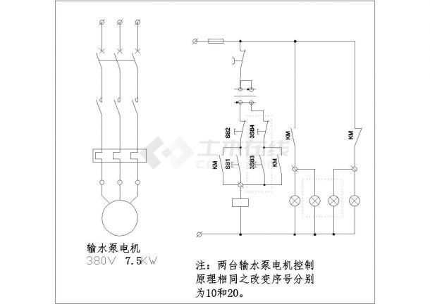 90t燃气炉全套电气设计施工图-图二