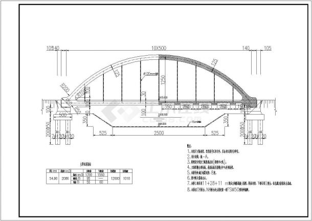 某桥型CAD设计完整布置图-图一