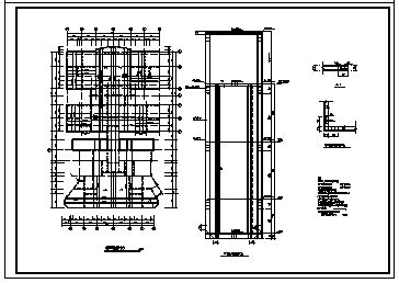 某市13层带地下一层薄壁异形柱框架商住楼结构施工cad图纸-图一
