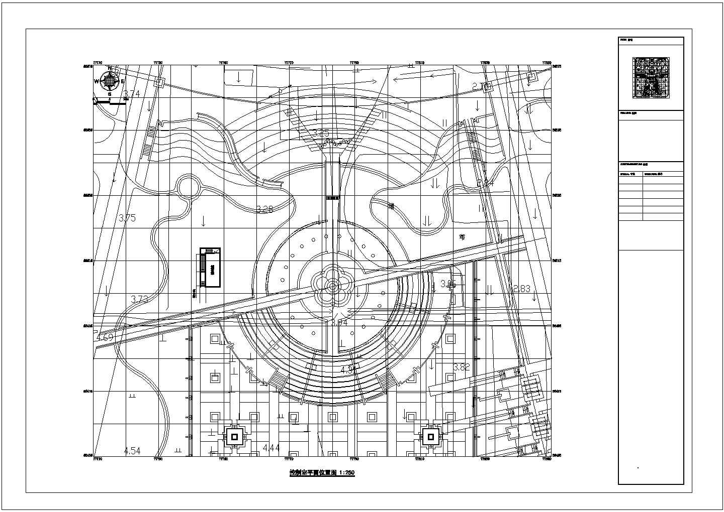 某控制室CAD详细平面布置图