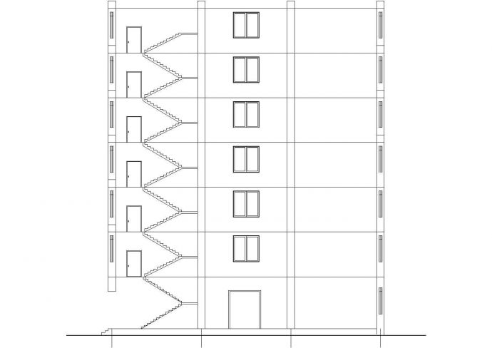 土木工程毕业设计_办公楼设计_土木工程毕业设计_某六层框架办公楼毕业设计(含计算书、部分建筑结构设计图)(1)._图1