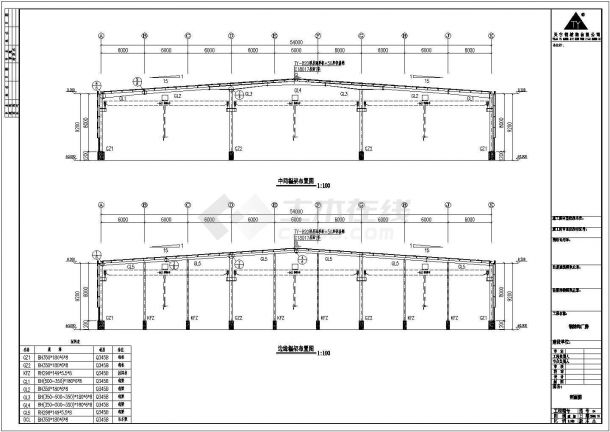 某漯河54x102米CAD设计施工详细图纸-图二