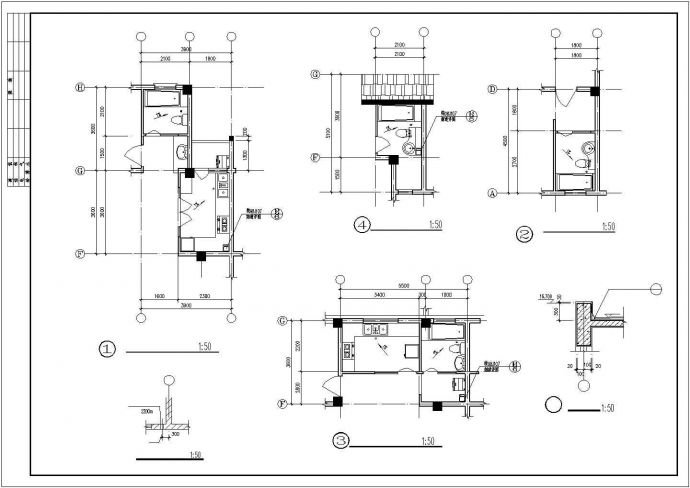 某7层框混结构住宅楼建筑CAD设计图纸（含阁楼层）_图1