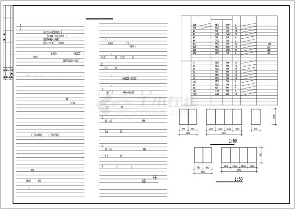 某7层框混结构住宅楼建筑CAD设计图纸（含阁楼层）-图二