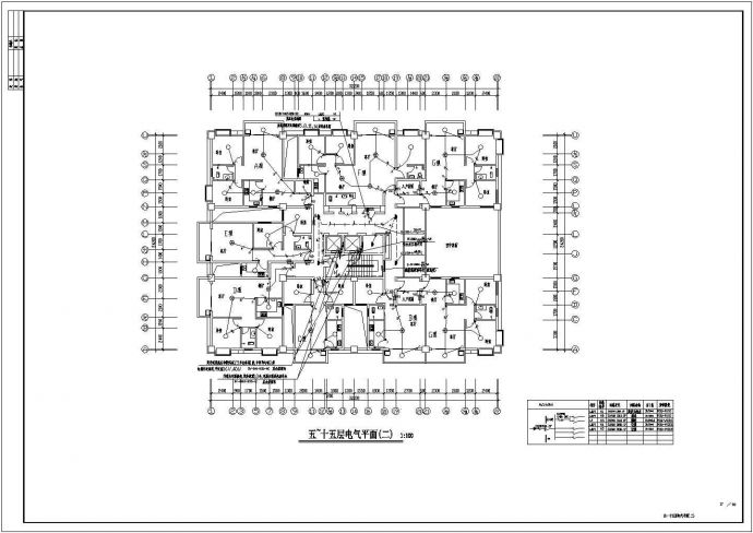 十五层商住楼电气设计图17_图1