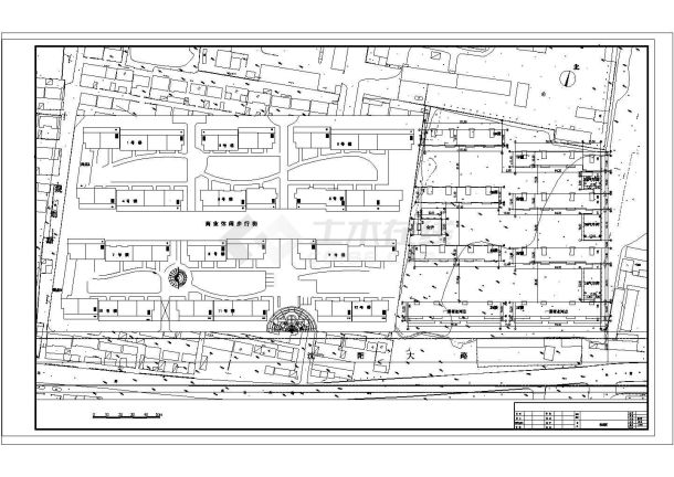 某小区CAD设计详细大样总平面图-图一