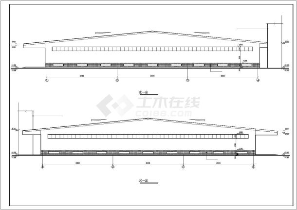 某5112㎡成品车间钢结构建筑施工图-图一