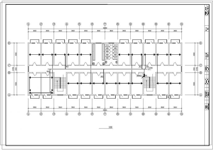 某县两层工厂宿舍楼电气设计施工CAD图_图1