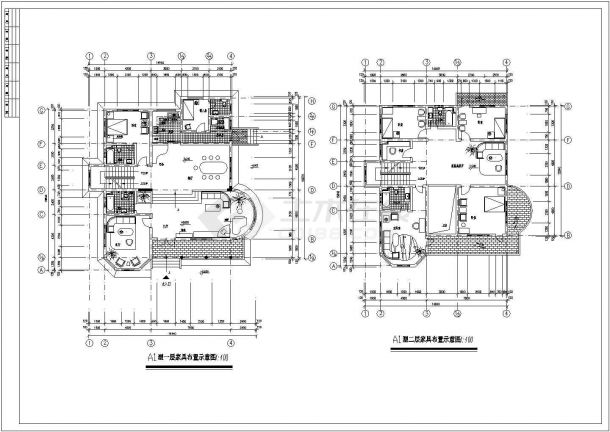 某地区小型别墅建筑设计参考规划图纸-图二