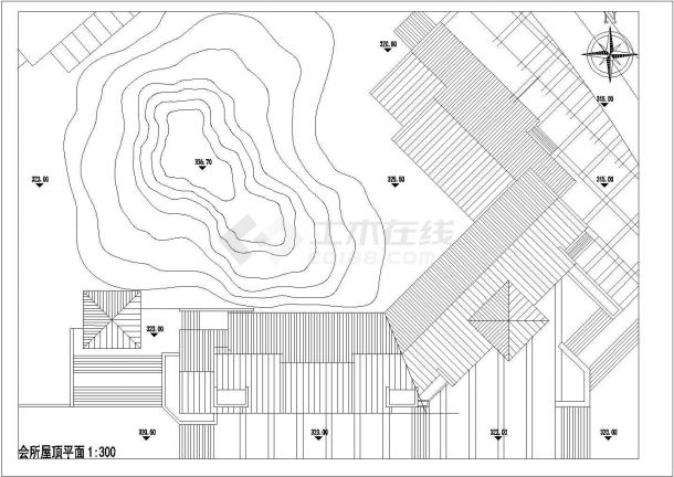 某地下2地上2层别墅区会所建筑初步设计cad方案图【甲级院设计】-图一