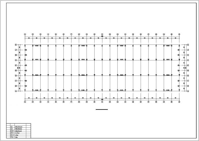 蚌埠市某大型修理厂单层轻钢结构生产厂房建筑设计CAD图纸 （180x54米）_图1