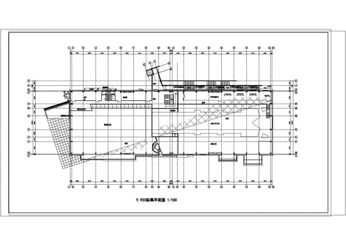 133.35米 乘以40米 3层中海会所建筑施工图【各层平面 5个剖面】.共五张_图1